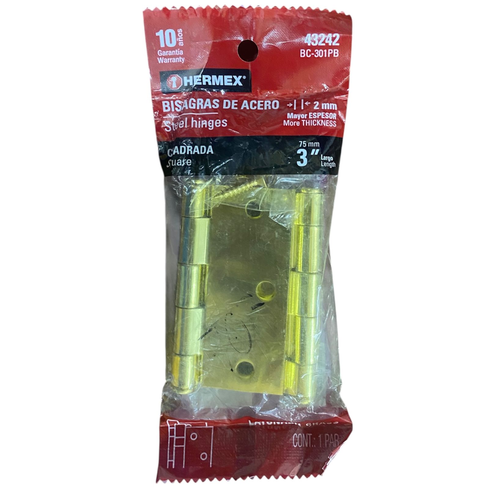 Par De Bisagras Reforzadas De 3